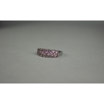 Sky Jewelry Серебряное кольцо 925 пробы с Розовым Топазом