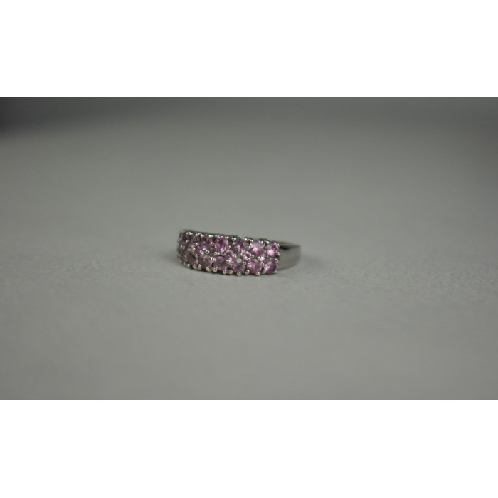 Sky Jewelry Серебряное кольцо 925 пробы с Розовым Топазом