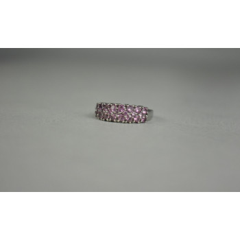 Sky Jewelry Серебряное кольцо 925 пробы с Розовым Топазом