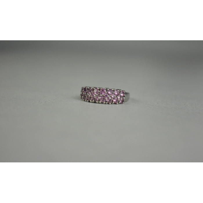 Sky Jewelry Серебряное кольцо 925 пробы с Розовым Топазом