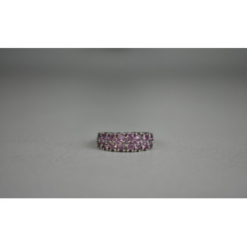 Sky Jewelry Серебряное кольцо 925 пробы с Розовым Топазом