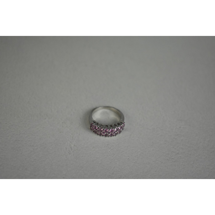 Sky Jewelry Серебряное кольцо 925 пробы с Розовым Топазом