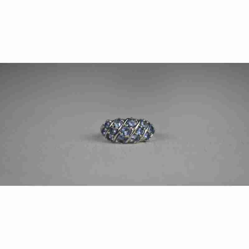 Sky Jewelry Серебряное кольцо с Танзанитом 925 проба