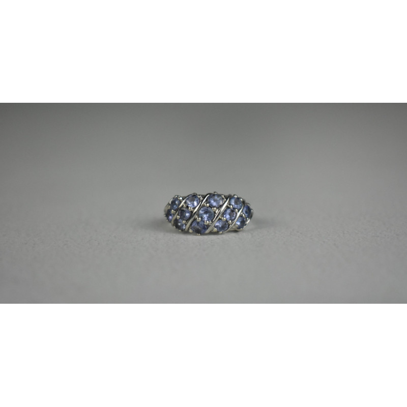 Sky Jewelry Серебряное кольцо с Танзанитом 925 проба