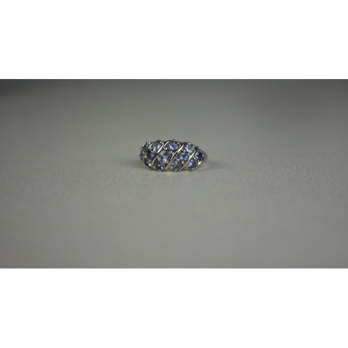 Sky Jewelry Серебряное кольцо с Танзанитом 925 проба