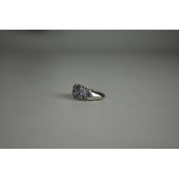 Sky Jewelry Серебряное кольцо с Танзанитом 925 проба