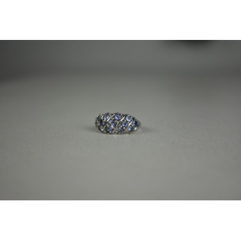 Sky Jewelry Серебряное кольцо с Танзанитом 925 проба