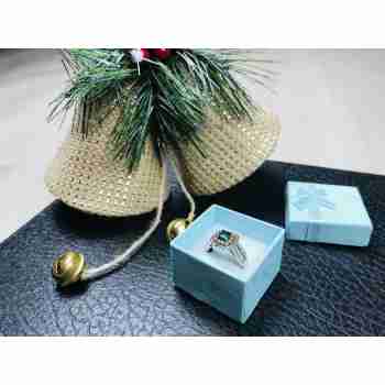 Sky Jewelry Серебряное кольцо с изумрудом