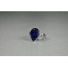Sky Jewelry Серебряное Кольцо 925 пробы с Сапфиром и Фианитами