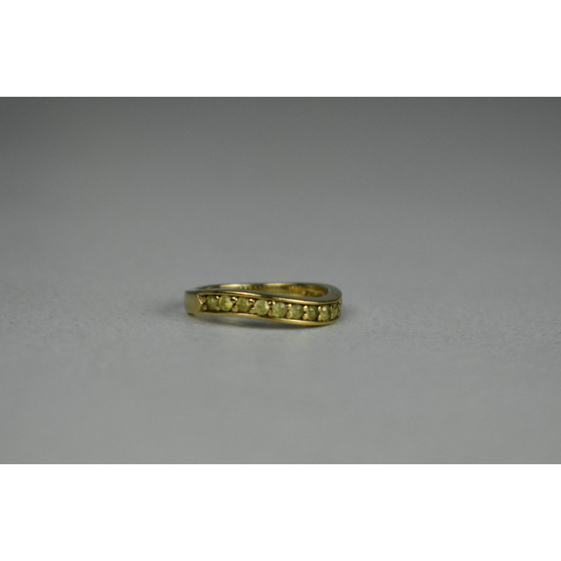 Sky Jewelry Серебряное кольцо в позолоте  с камнями Шпинель