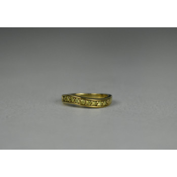 Sky Jewelry Серебряное кольцо в позолоте  с камнями Шпинель