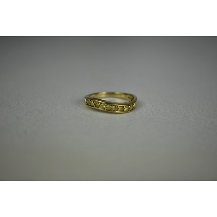 Sky Jewelry Серебряное кольцо в позолоте  с камнями Шпинель