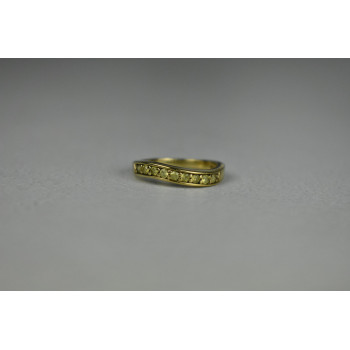 Sky Jewelry Серебряное кольцо в позолоте  с камнями Шпинель