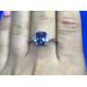 Sky Jewelry Серебряное кольцо с синим фианитом