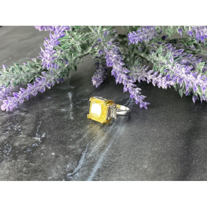 Sky Jewelry Серебряное кольцо 925 пробы с необычным дизайном Цитрина