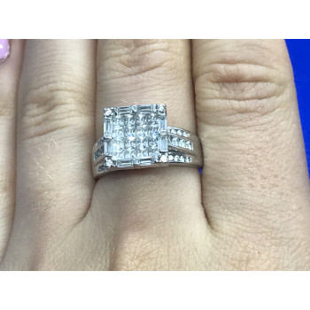 Sky Jewelry Серебряное кольцо с фианитом