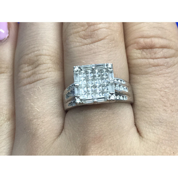 Sky Jewelry Серебряное кольцо с фианитом