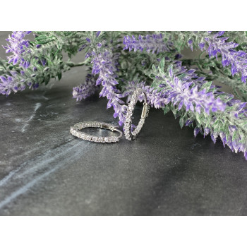 Sky Jewelry Серебряные Серьги с Фианитами 925 проба