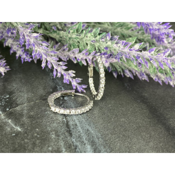 Sky Jewelry Серебряные Серьги с Фианитами 925 проба