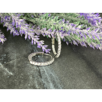 Sky Jewelry Серебряные Серьги с Фианитами 925 проба