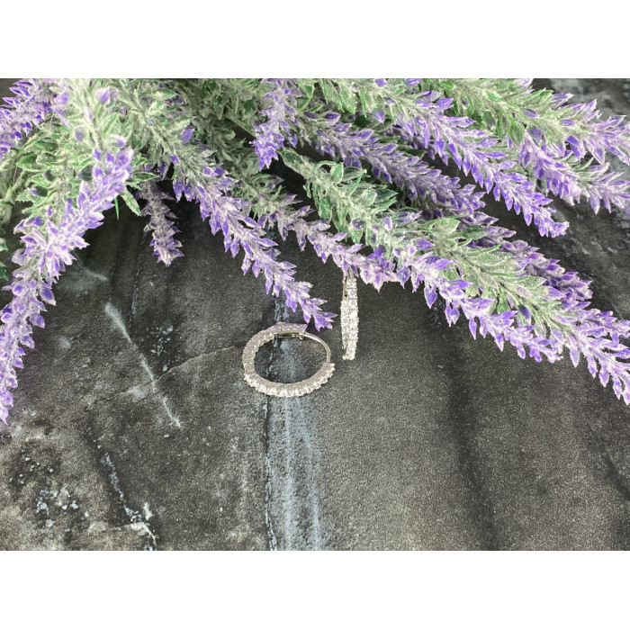 Sky Jewelry Серебряные Серьги с Фианитами 925 проба