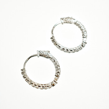 Sky Jewelry Серебряные Серьги с Фианитами 925 проба