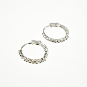 Sky Jewelry Серебряные Серьги с Фианитами 925 проба