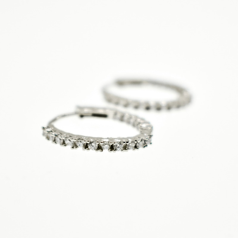 Sky Jewelry Серебряные Серьги с Фианитами 925 проба