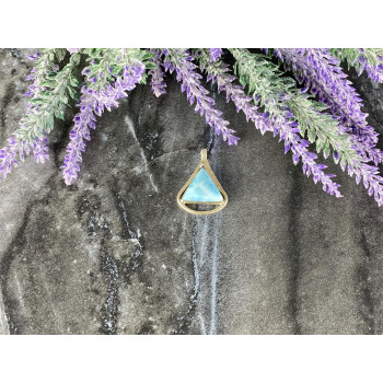 Sky Jewelry Серебряный кулон 925 проба с камнем Ларимар