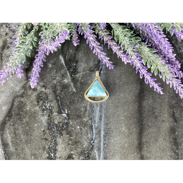 Sky Jewelry Серебряный кулон 925 проба с камнем Ларимар