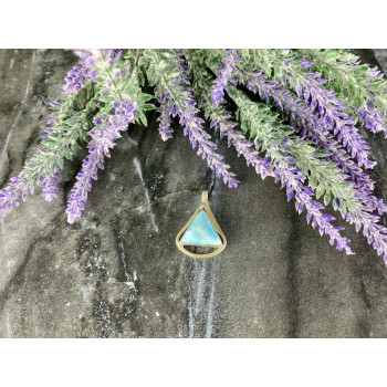 Sky Jewelry Серебряный кулон 925 проба с камнем Ларимар