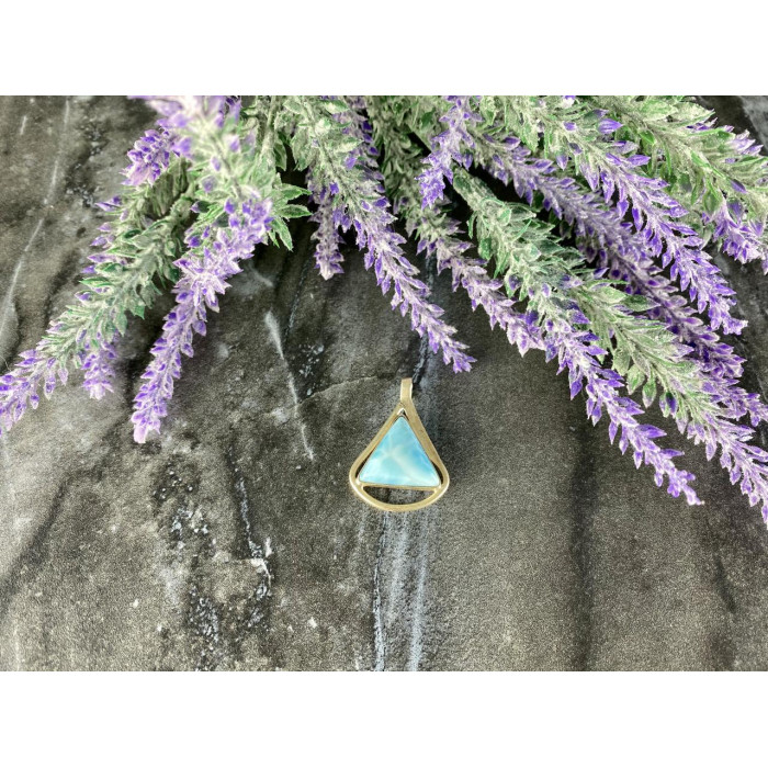 Sky Jewelry Серебряный кулон 925 проба с камнем Ларимар