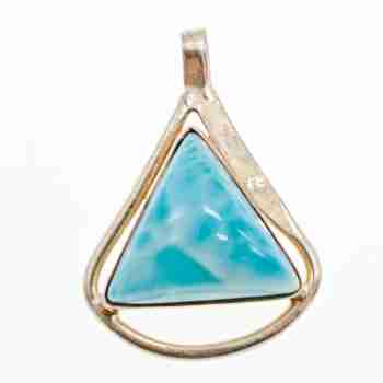 Sky Jewelry Серебряный кулон 925 проба с камнем Ларимар