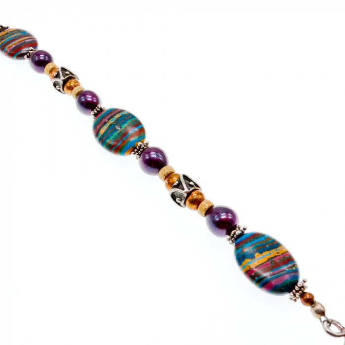 Sky Jewelry Серебряный браслет с Яшмой