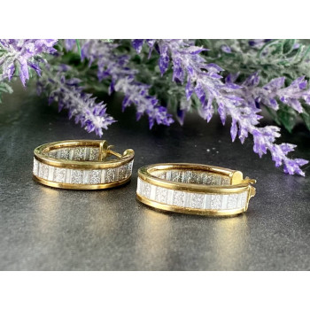 Sky Jewelry Серебряные серьги в позолоте  925 пробы Italy Milor