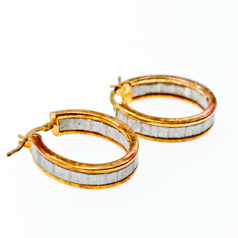 Sky Jewelry Серебряные серьги в позолоте  925 пробы Italy Milor