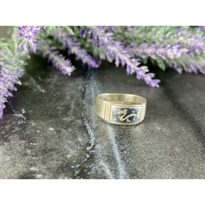 Sky Jewelry Мужское Серебряное Кольцо 950 проба *Сиамское Серебро