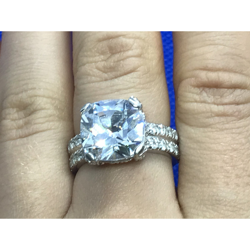 Sky Jewelry Серебряное кольцо с фианитом