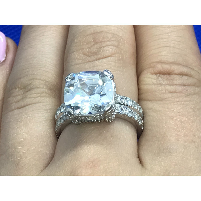 Sky Jewelry Серебряное кольцо с фианитом