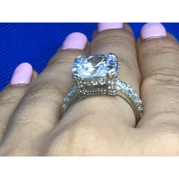 Sky Jewelry Серебряное кольцо с фианитом