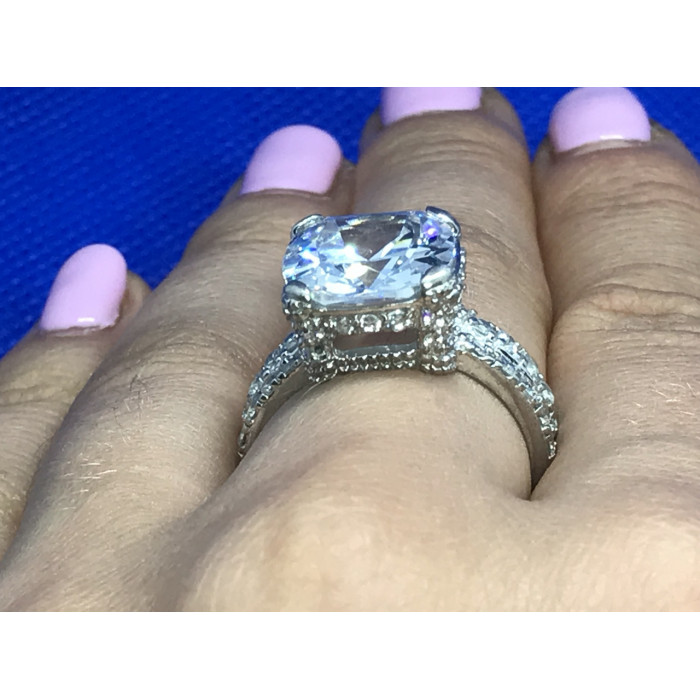 Sky Jewelry Серебряное кольцо с фианитом