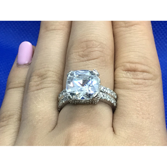 Sky Jewelry Серебряное кольцо с фианитом