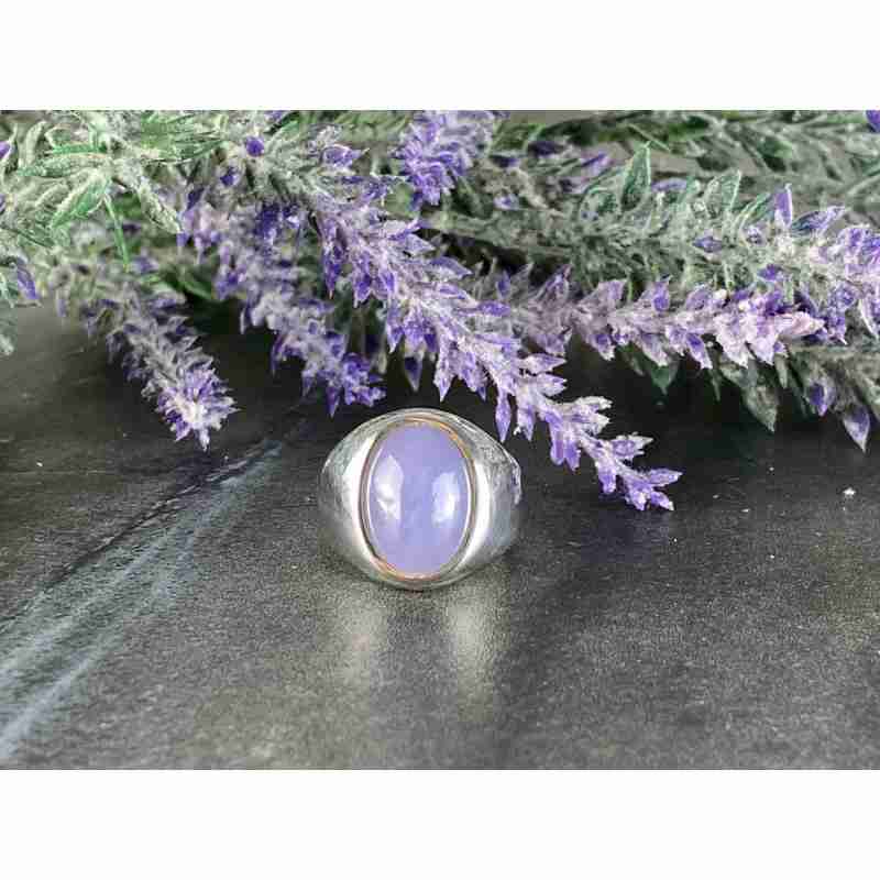 Sky Jewelry Винтажное Серебряное кольцо с Аметистом