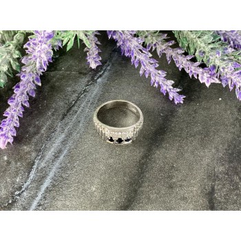 Sky Jewelry Мужское Серебряное Кольцо 925 проба с камнями Шпинель и Фианиты