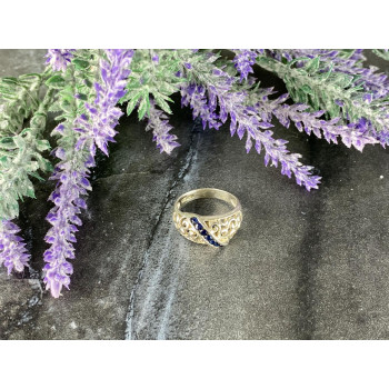 Sky Jewelry Серебряное кольцо 925 проба с Сапфирами
