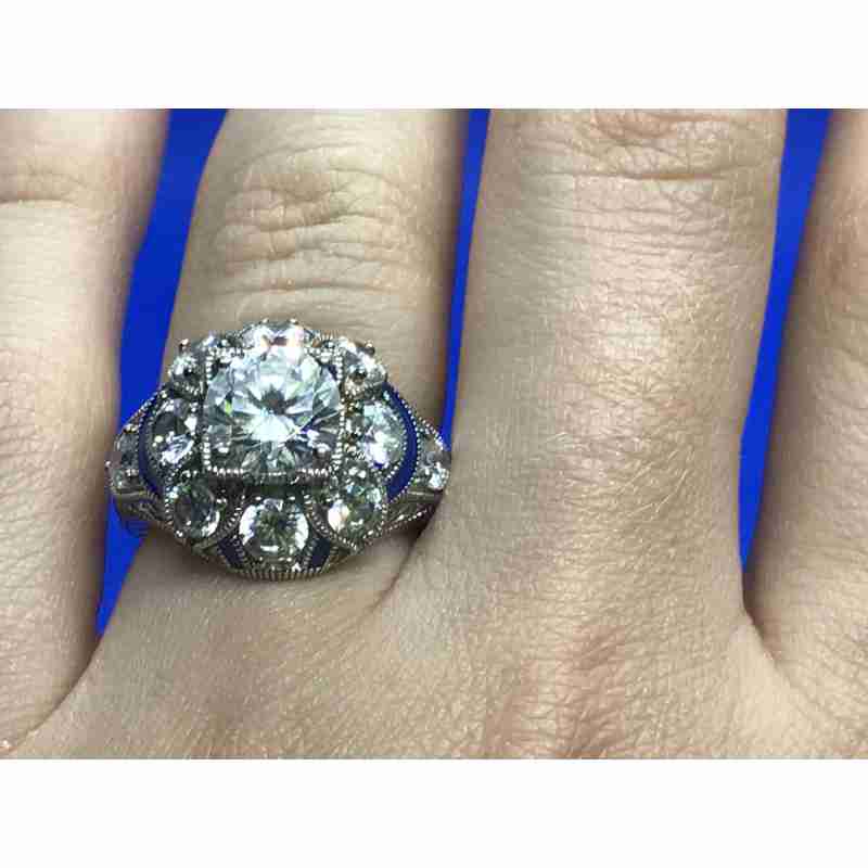 Sky Jewelry Серебряное кольцо с фианитом