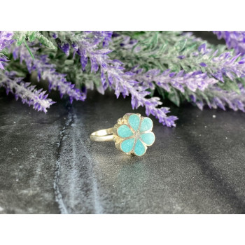 Sky Jewelry Серебряное кольцо с со вставками Нефрита 925 проба