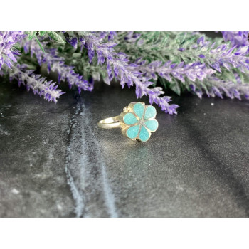 Sky Jewelry Серебряное кольцо с со вставками Нефрита 925 проба