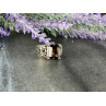 Sky Jewelry Серебряное кольцо с камнем Гессонит *Ажур*