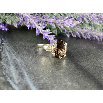 Sky Jewelry Серебряное кольцо с камнем Гессонит